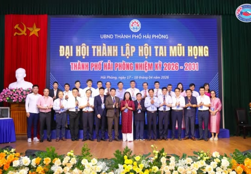 RA MẮT HỘI TAI MŨI HỌNG THÀNH PHỐ HẢI PHÒNG KHÓA I, NHIỆM KỲ 2026–2031 VÀ HỘI NGHỊ KHOA HỌC CHUYÊN NGÀNH TAI MŨI HỌNG